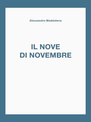 cover image of Il Nove di Novembre